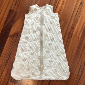 Burt’s bees quilted zip up sleep sack.  Size large.